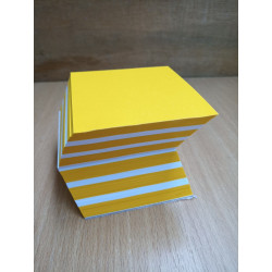 Kreativblock sonnenblumengelb/weiss