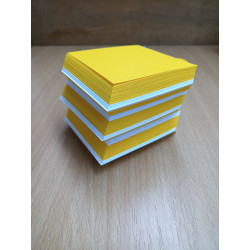 Kreativblock Sonnenblumengelb/weiss