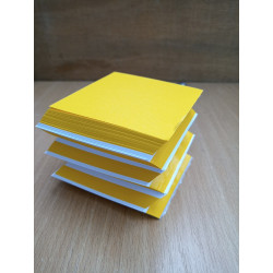 Kreativblock Sonnenblumengelb/weiss