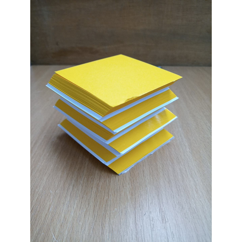 Kreativblock Sonnenblumengelb/weiss