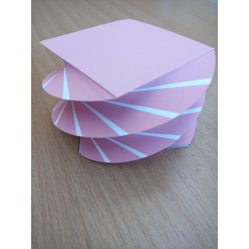 Kreativblock rosa/weiss