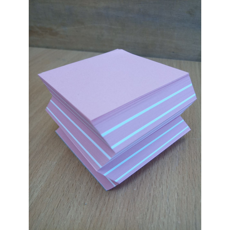 Kreativblock rosa/weiss