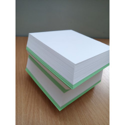 Kreativblock weiss/grün