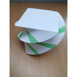 Kreativblock weiss / grün